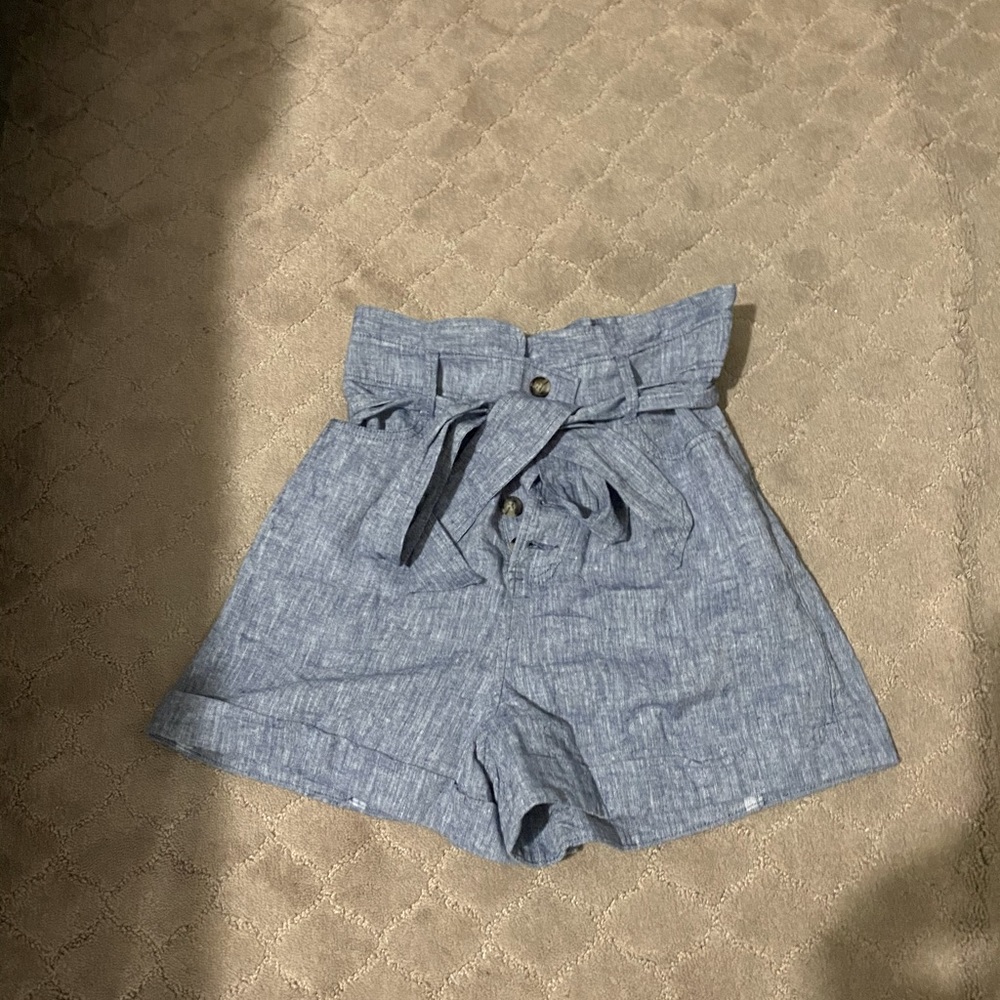 NWT EXPEESS Super High Waisted White Sash Tie Jean